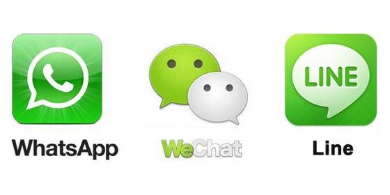 中日美大PK：Line、WhatsApp、WeChat誰更厲害？